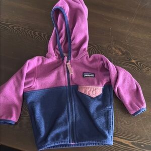 Kids Pink and Blue Fleece Hoodie